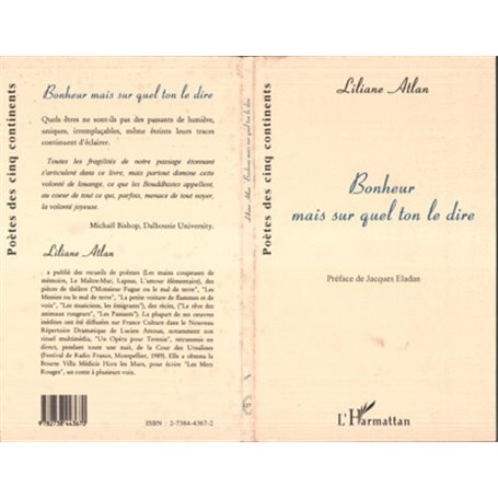 Bonheur mais sur quel ton le dire