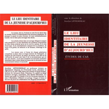 LE LIEU IDENTITAIRE DE LA JEUNESSE D'AUJOURD'HUI