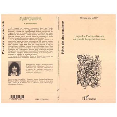 Un jardin d'inconnaissance oú grandit l'appel de ton nom