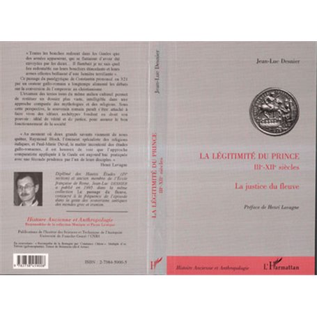 LA LEGITIMITE DU PRINCE IIIE-XIIE SIECLES