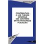 Contribution à une théorie générale des contrats entre personnes publiques