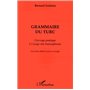 GRAMMAIRE DU TURC