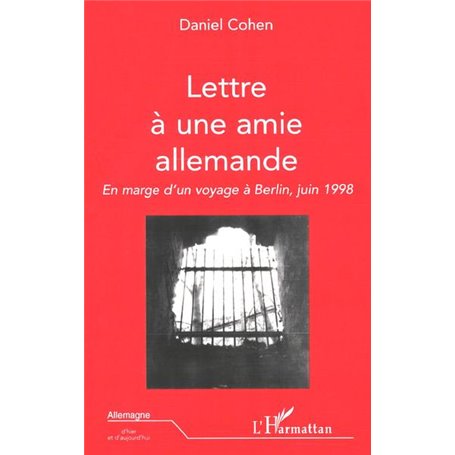 LETTRE A UNE AMIE ALLEMANDE