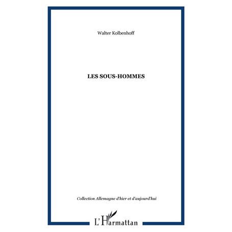 LES SOUS-HOMMES