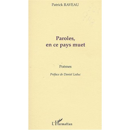 PAROLES, EN CE PAYS MUET