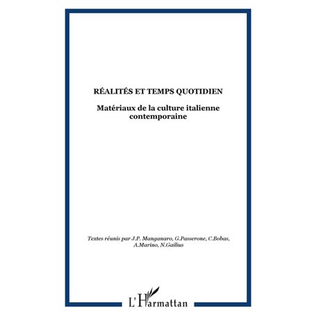 RÉALITÉS ET TEMPS QUOTIDIEN