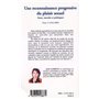 UNE RECONNAISSANCE PROGRESSIVE DU PLAISIR SEXUEL