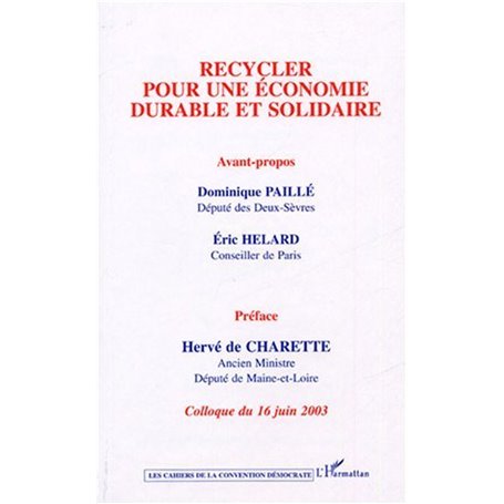 Recycler pour une économie durable et solidaire