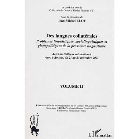 Des langues collatérales