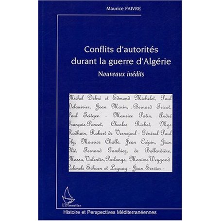 Conflits d'autorités durant la guerre d'Algérie