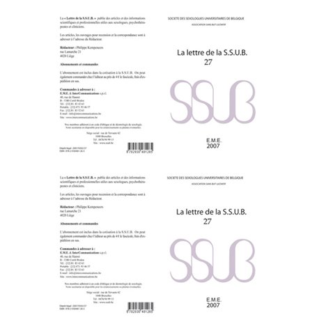Lettre de la S.S.U.B. 27