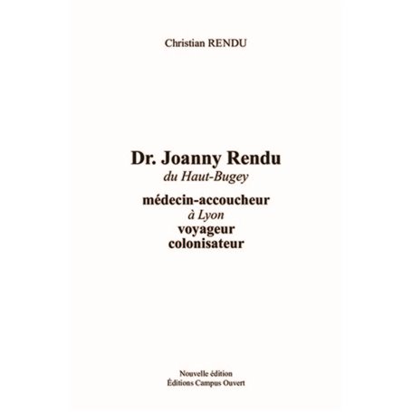 Dr Joanny Rendu du Haut-Buget