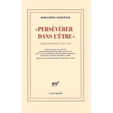 Persévérer dans l'être
