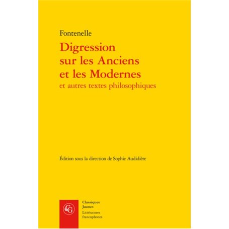 Digression sur les Anciens et les Modernes