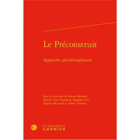 Le Préconstruit