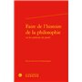 Faire de l'histoire de la philosophie