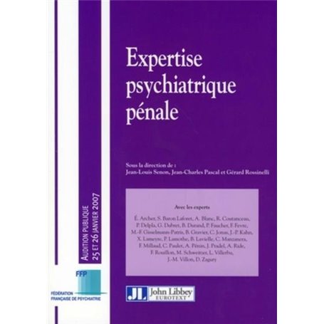 Expertise psychiatrique pénale