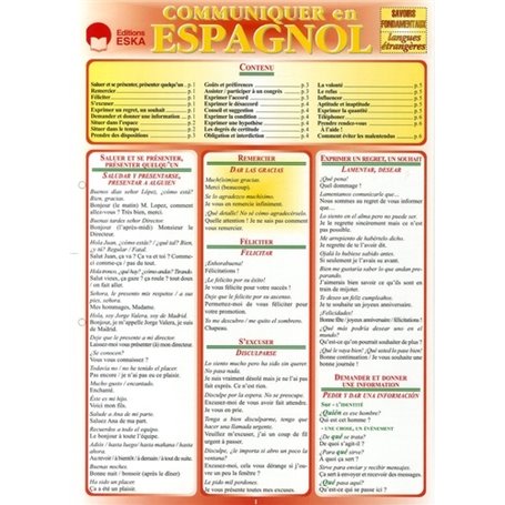 COMMUNIQUER EN ESPAGNOL