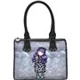 Sac à main Gorjuss Smitten kitten Noir Blanc (28 x 22 x 13 cm)