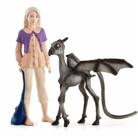 Figurine daction Schleich Luna Lovegood & Baby Thestral Moderne