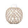Boule Décorative Transparent Naturel verre Corde 21 x 23 cm (4 Unités)