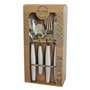 Ensemble de Couverts Pradel essentiel Pure 24 Pièces Bicolore Métal