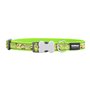 Collier pour Chien Red Dingo STYLE MONKEY LIME GREEN 15 mm x 24-36 cm