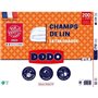 Couette 200x200 cm DODO CHAMPS DE LIN - Chaude - 450G/m² - Couette 1-2