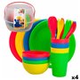 Set de pique-nique Aktive 22,5 x 1,5 x 22,5 cm polypropylène (4 Unités
