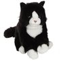 Peluche - Gipsy Toys - Chat mimiz - 28cm - Noir/Blanc