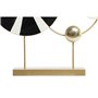Figurine Décorative DKD Home Decor Noir Doré Métal Moderne (62 x 9 x 6