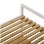 Etagère de salle de bains Versa White Métal PVC Bambou (32,5 x 70 x 39