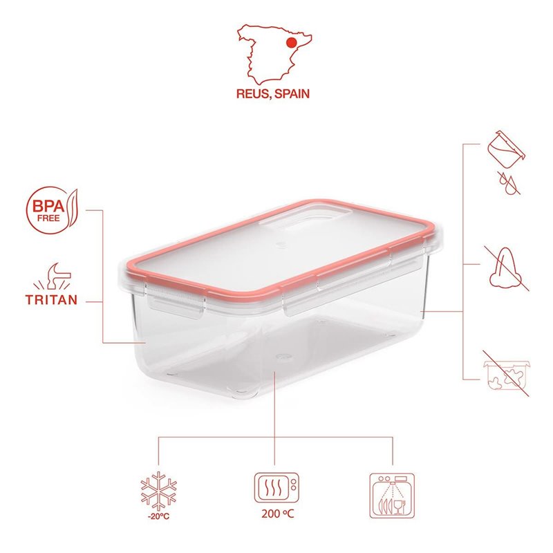 Image secondaire de Récipient de Conservation des Aliments Valira 6090/50 Hermétique Transparent Plastique 750 ml