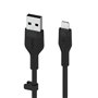 Câble USB vers Lightning Belkin CAA008BT3MBK Noir 3 m