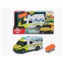Ambulance Samu - Dickie - IVECO Daily - Roue libre - Effets sonores et
