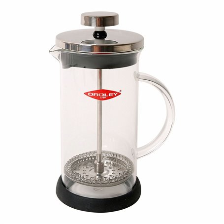 Cafetière à Piston Oroley Spezia 6 Tasses Verre Borosilicaté Acier ino