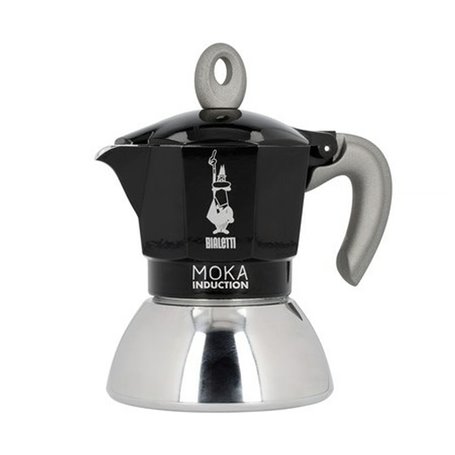 Cafetière Italienne Bialetti Moka Induction Noir Métal Acier inoxydabl