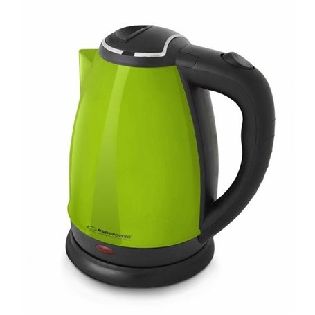 Bouilloire Esperanza EKK113G Noir Vert plástico,acero inoxidable 1800 