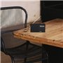 Radio-réveil EVOOM EGY Noir - FM et radio DAB+ - Batterie Piles/USB - 
