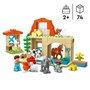 LEGO 10416 DUPLO Ma Ville Prendre Soin des Animaux de la Ferme. Jouet 