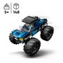 LEGO 60402 City Le Monster Truck Bleu. Jouet Camion Tout-Terrain et Mi