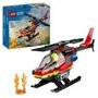 LEGO 60411 City L'Hélicoptere de Secours des Pompiers. Jouet avec Mini