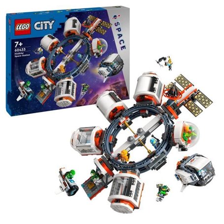 LEGO 60433 City La Station Spatiale Modulaire. Jouet avec Navette. Exp