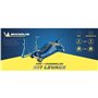 Cric hydraulique rouleur - MICHELIN - 9558 - Capacité de levage : 1800