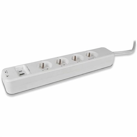 Rallonge 4 prises Schuko sans interrupteur SCS SENTINEL SmartPlug 240 