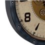 Horloge Murale Noir Doré Verre Fer 72 x 9 x 72 cm (3 Unités)