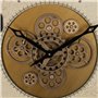 Horloge Murale Noir Doré Verre Fer 72 x 9 x 72 cm (3 Unités)