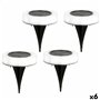 Set de bornes de jardin solaires Aktive 4 Pièces ABS 10,5 x 12,5 x 10,