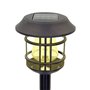 Set de bornes de jardin solaires Aktive 2 Pièces Acier inoxydable Plas