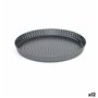 Moule à gâteaux Quttin Perforé Démontable 28 x 3 cm (12 Unités)